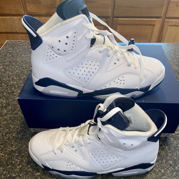 AIR JORDAN 6 RETRO 'MIDNIGHT NAVY' 2022 NWT MENS SIZE 8.5 100% Authentic - Picture 7 of 9